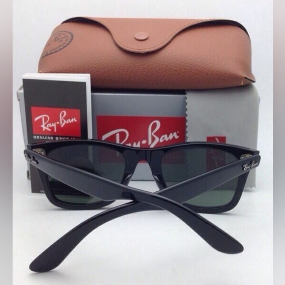 LIKE NEW RayBan Wayfarers RB2140 Black Ray ban Sunglasses - Picture 7 of 16